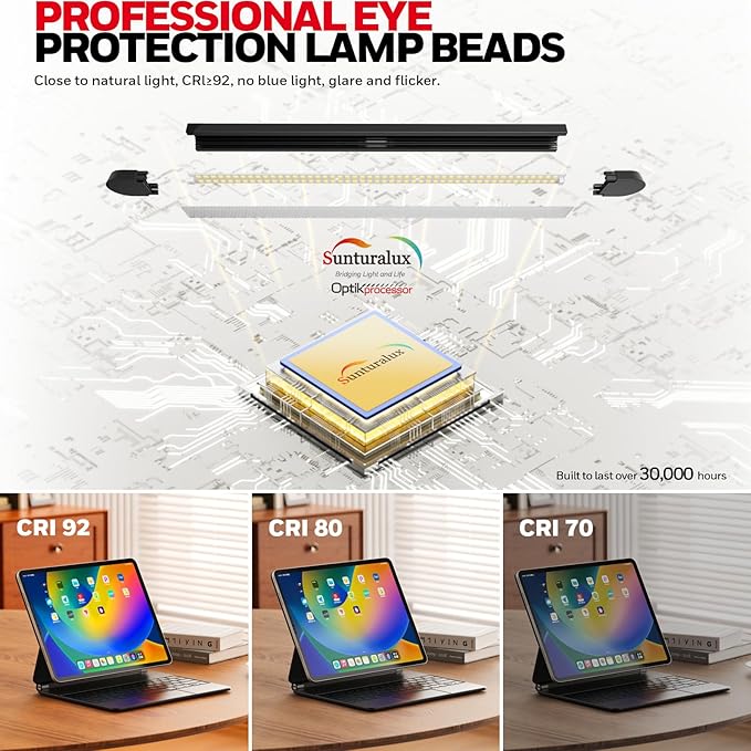 Honeywell Wide Desk Lamp with Clamp - Image 3