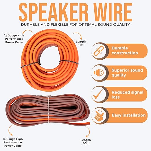 Elite Audio Premium Series Amp Kit Copper Clad Aluminum Wire, Triple-Shielded - Image 7