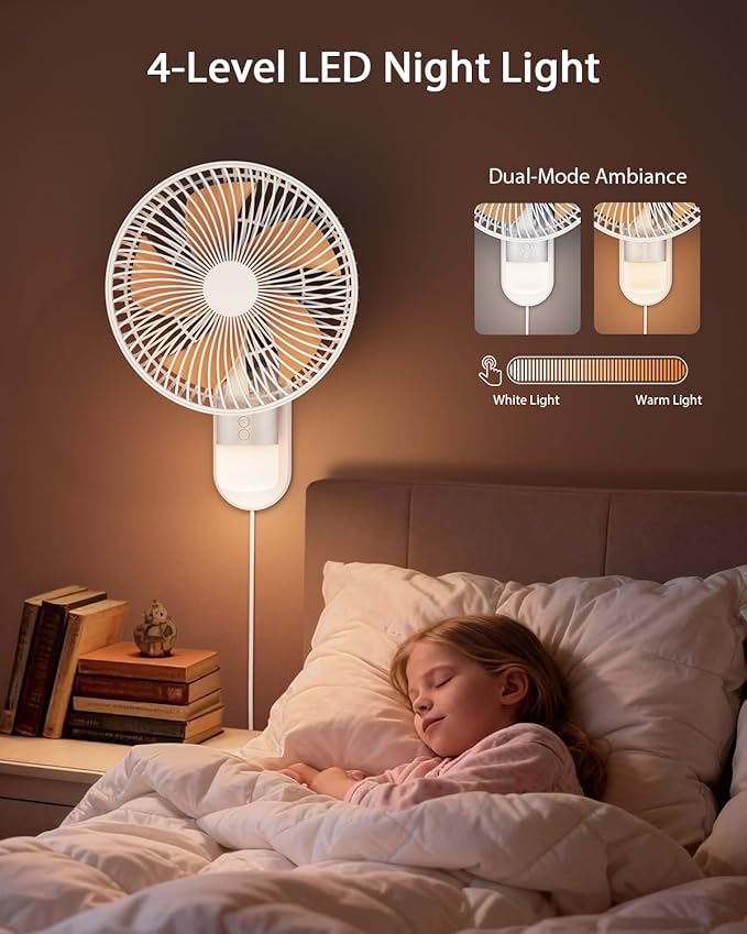 AURATHEA 10” Small Wall Mount Fan - Image 4