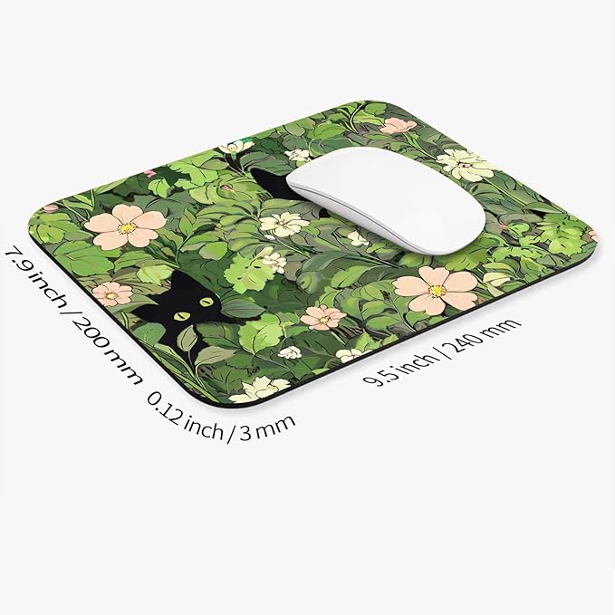 Armanza Square Mouse Pad Cute Cats, Personalized Premium-Textured Custom Mouse - Image 2