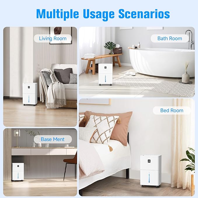 25 Pint Dehumidifier for Basement, Quiet Dehumidifier - Image 8