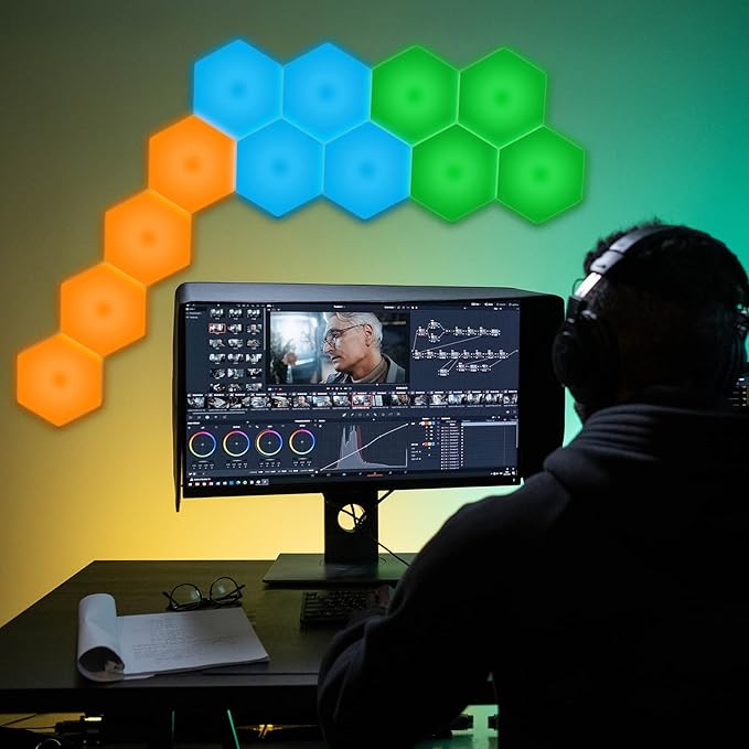 Vcwtty Hexagon Lights, Smart LED Wall Lights - Image 3
