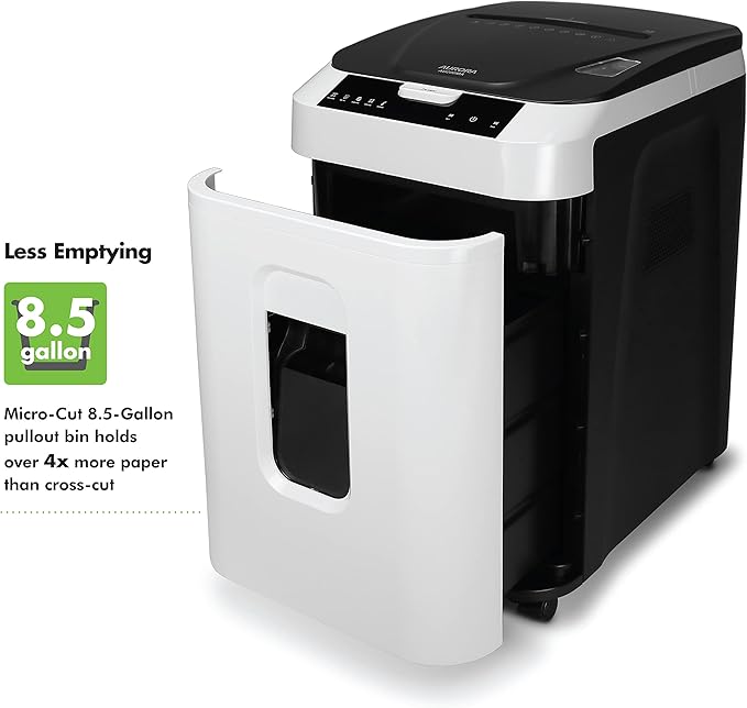 Aurora Commercial Grade 200-Sheet Auto Feed High Security Micro-Cut Paper - Image 5