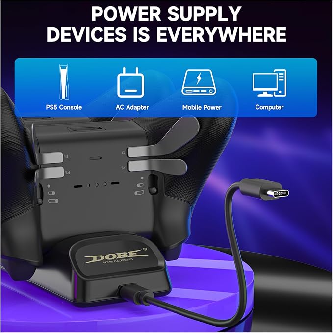 ECHZOVE Switch 2 Pro Controller Charger Dock – Dual Fast Charging Station - Image 7