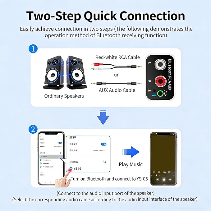 wantract Bluetooth 5.4 Receiver – Upgrade Old Speakers to Wireless Audio - Image 8