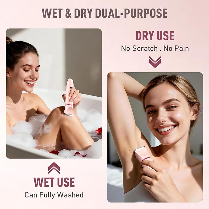 Crolanli Bikini Trimmer for Women, 3-in-1 Electric Razors for Women, IPX7 - Image 4