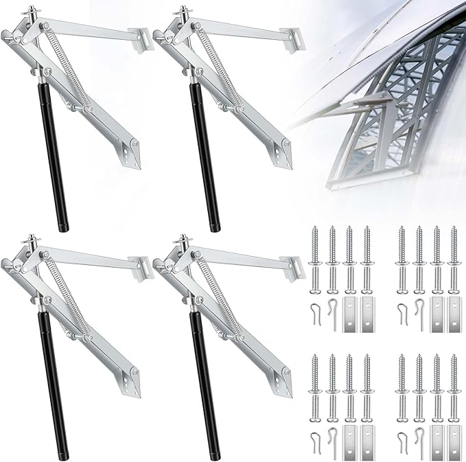 Amylove 4 Pcs Dual Spring Automatic Roof Vent Opener Greenhouse Accessories by Amylove