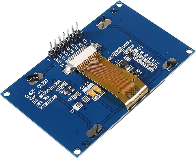 ACEIRMC 2.42 inch 128x64 OLED LCD Display Module SSD1309 7 Pin SPI/IIC I2C - Image 7