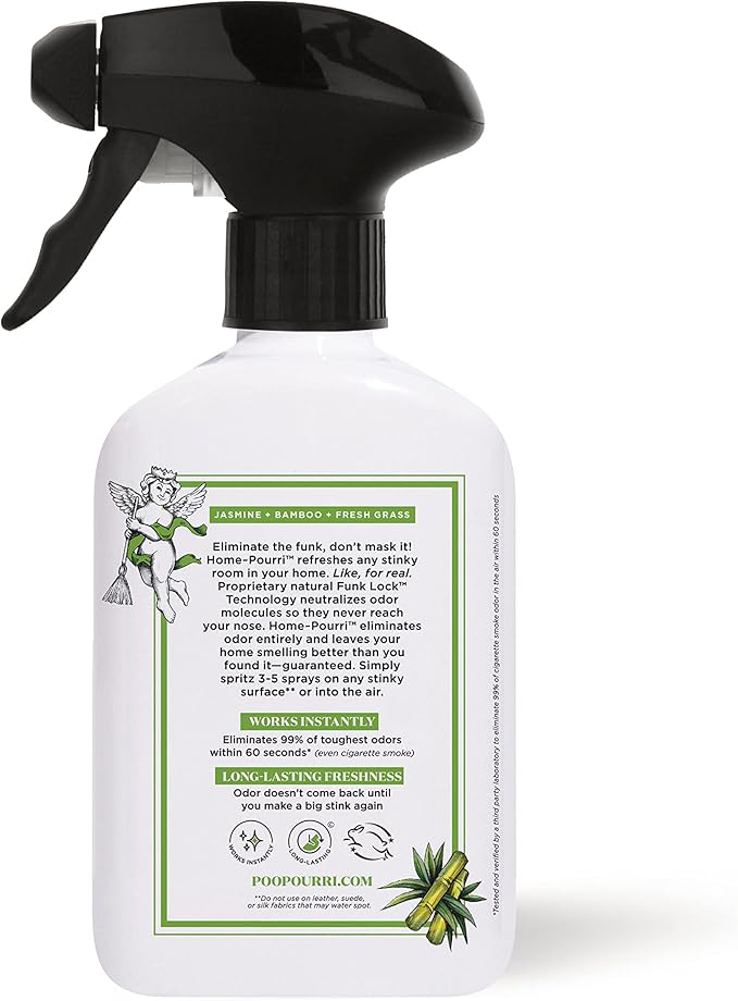 Home-Pourri Air + Fabric Multi-Purpose Odor Freshener Spray, Bamboo Rain - Image 4