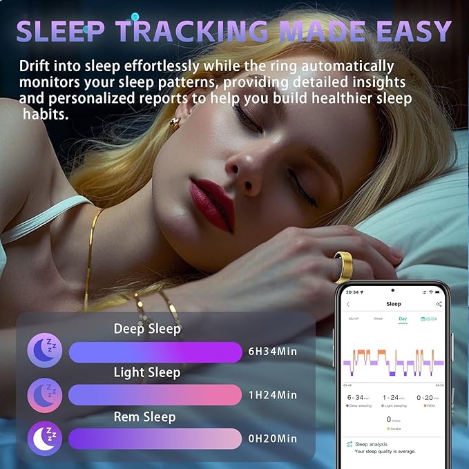 Fitness Tracker Ring for Men Women – Smart Health Ring - Image 2