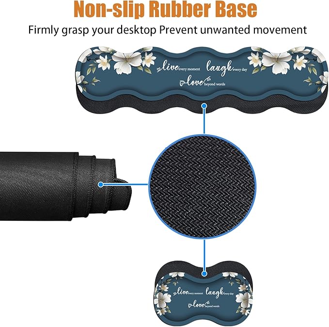 4 in 1 Ergonomic Keyboard Wrist Rest & Mouse Pad Wrist Rest Set, Large XXL - Image 4