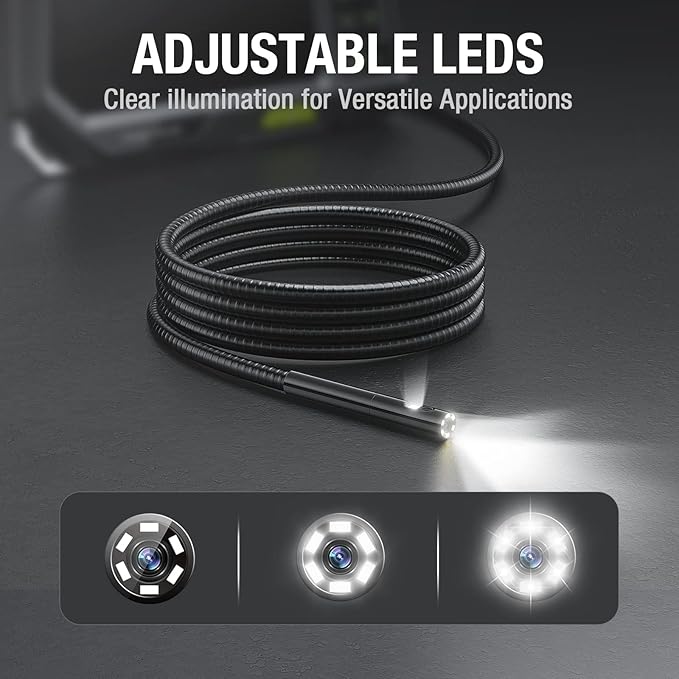 Dual Lens Endoscope with 5" Monitor, Teslong NTS500 Industrial Waterproof - Image 5
