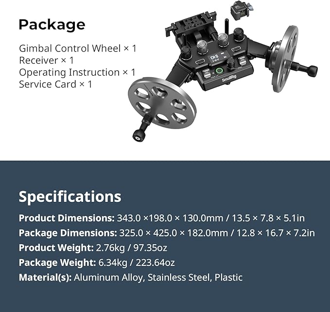 SmallRig Gimbal Control Wheels for DJI RS2 / RS 3 Pro/RS 4 / RS 4 Pro/RS 5 | - Image 9