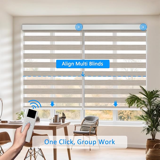 COOLWINDS Motorized Zebra Blinds - Image 2