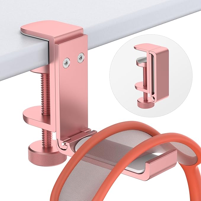 Headphone Stand for Desk – Aluminum Under Desk Headset Stand by Daugee