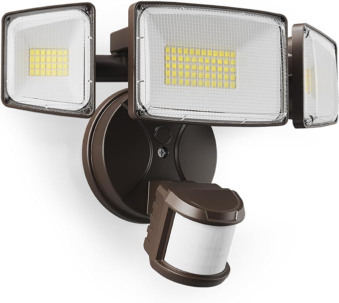 Onforu 100W LED Motion Sensor Outdoor Lights, Dusk to Dawn Flood Light Outdoor by Onforu