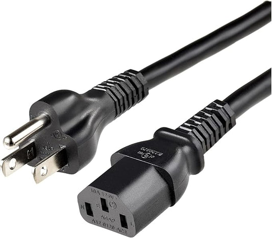 Amazon Basics PC Power Cord, 25 feet, AC Power Cord by AmazonBasics