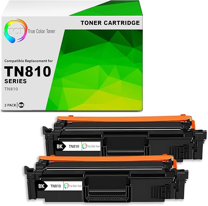 TCT TN810 Black Toner Cartridge 2 Pack by TCT