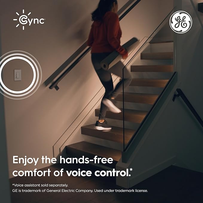 GE Cync Paddle Dimmer Smart Switch, Highly Customizable Dimmer Switch, Works - Image 6