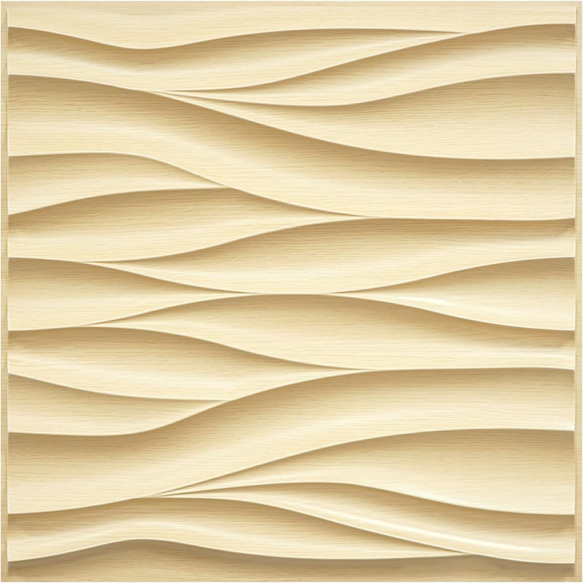 STICKGOO Wave Wall Panels for Interior Wall Decor, Light Oak 3D Wall Panels