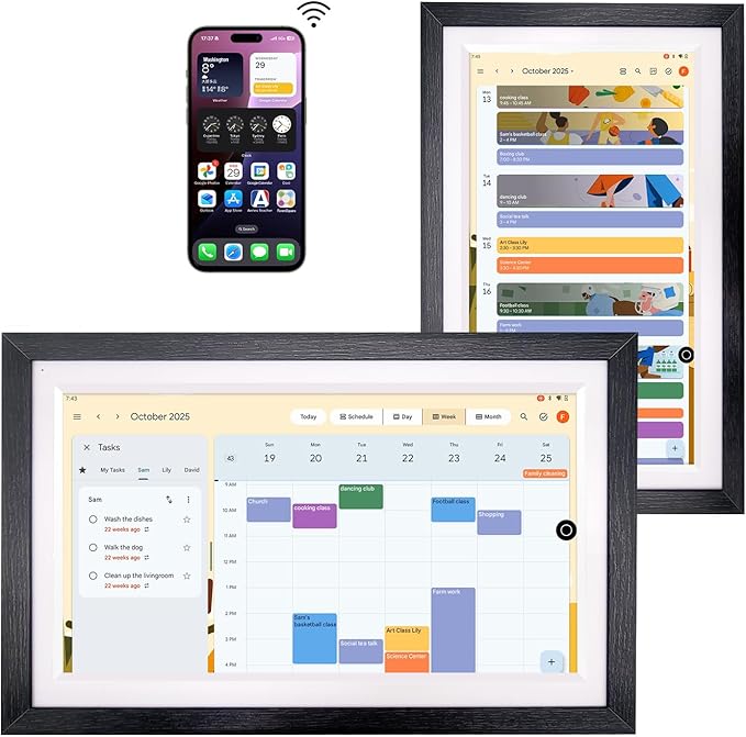 15.6" Digital Google Calendar+Pen, No Subscription|All-in-one Smart by Changingtouch