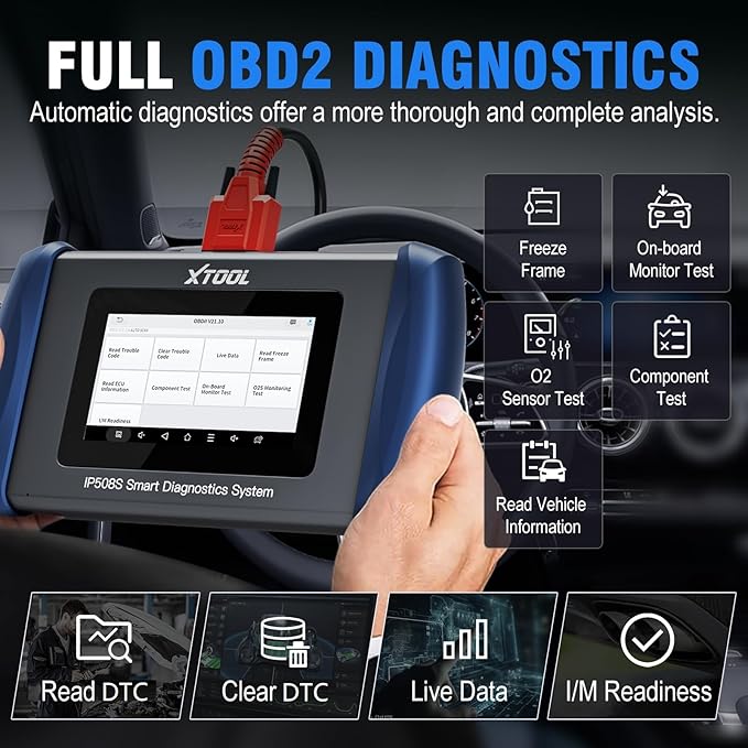 OBD2 Scanner Diagnostic Tool XTOOL IP508S: Code Reader - Image 5