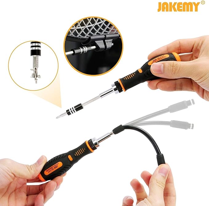 Precision Ratchet Screwdriver Set, JAKEMY 69 in 1 Household Screwdriver Home - Image 4