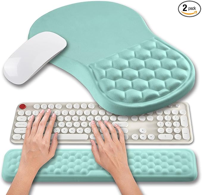 Hokafenle 2 in 1 Ergonomic Mouse Pad Wrist Support & Wrist Rest by Hokafenle