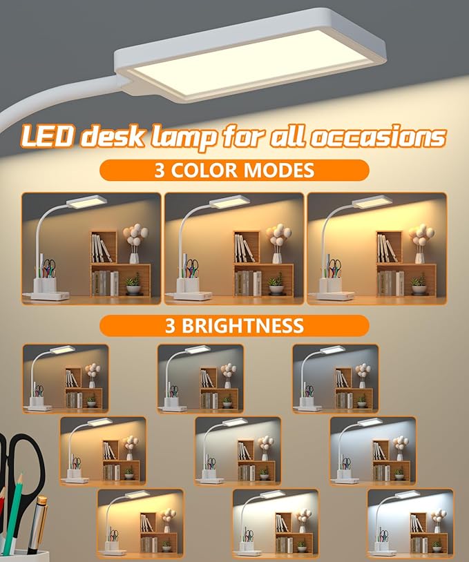 Desk Lamp, LED Desk Lamps for Home Office - Image 2