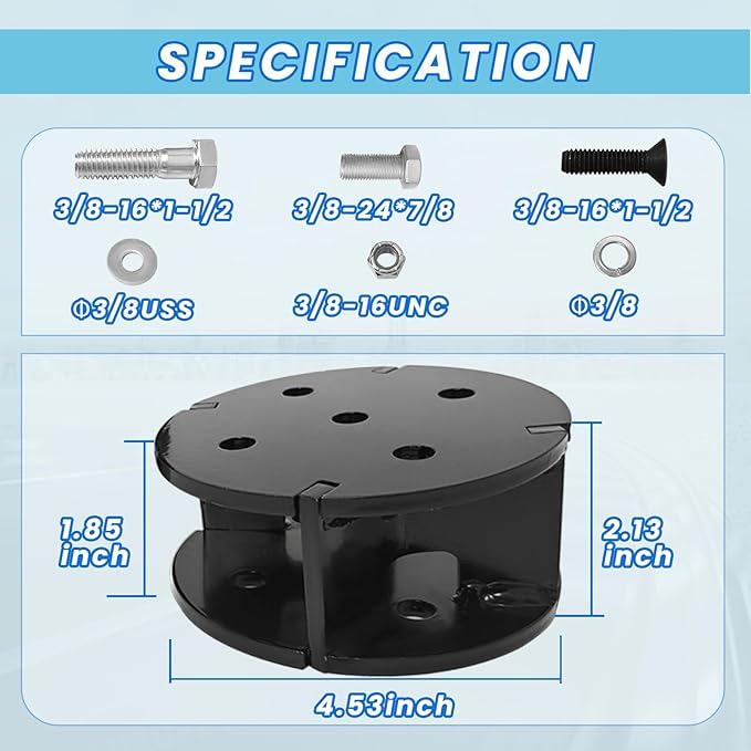 FLOVENTIS 2" Angled Air Helper Spring Spacer, Heavy-Duty Steel Compatible - Image 2