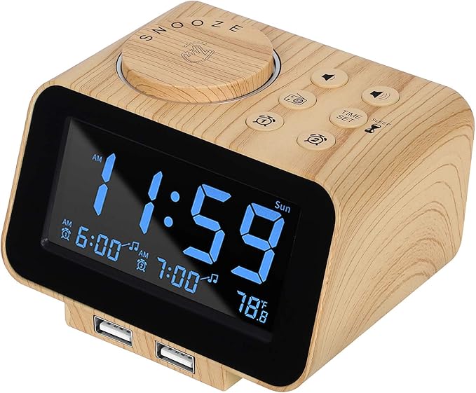 USCCE Digital Alarm Clock Radio by USCCE