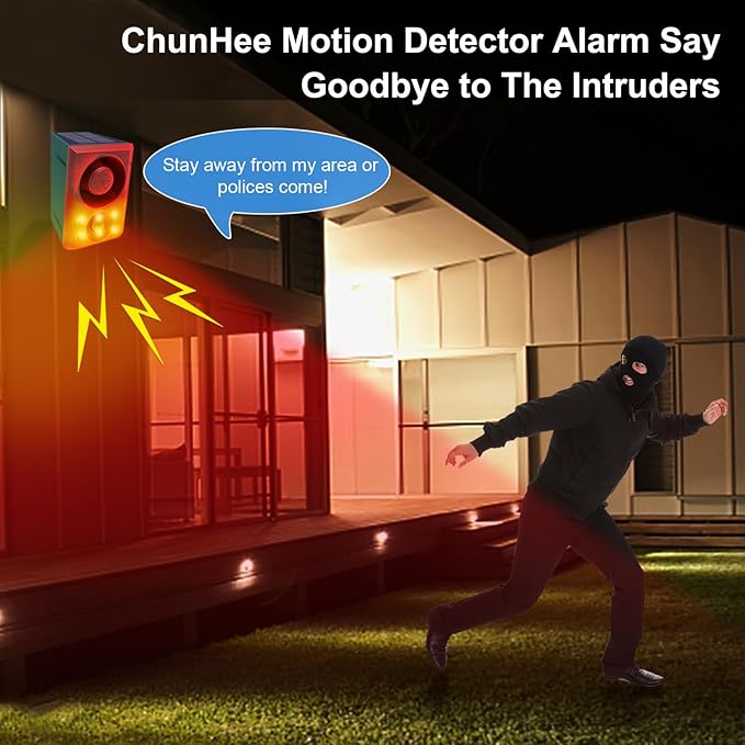ChunHee Solar Outdoor Motion Sensor Alarm - Image 4