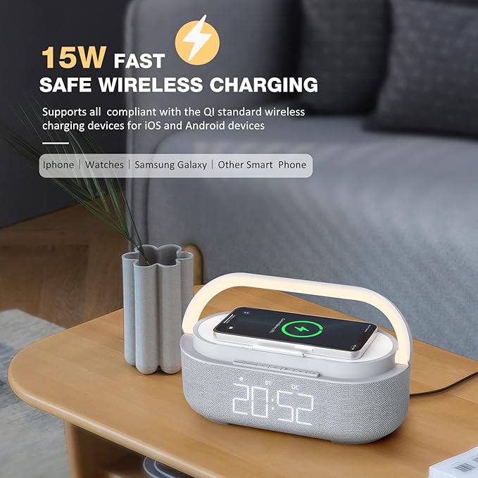COLSUR Bluetooth Speaker Alarm Clock - Image 6