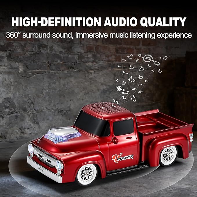 Vintage Pickup Truck Bluetooth Speaker, Retro Truck Model - Image 4