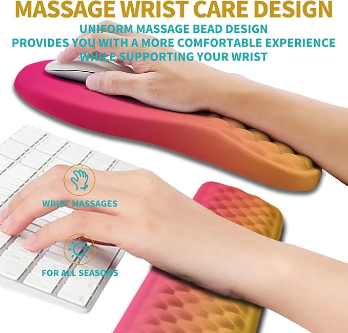 Hokafenle 2 in 1 Ergonomic Mouse Pad Wrist Support & Wrist Rest - Image 4
