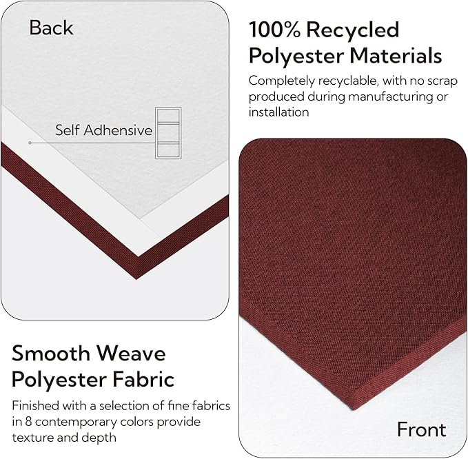 Olanglab Acoustic Panels 2 Pack, Fabric Wrapped Sound Proof Foam Panels - Image 6