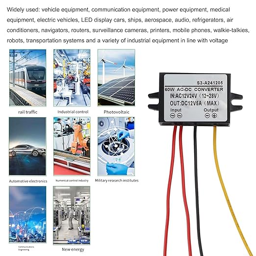 Voltage Regulator AC 12V to DC 12V Converter 5A Waterproof - Image 5