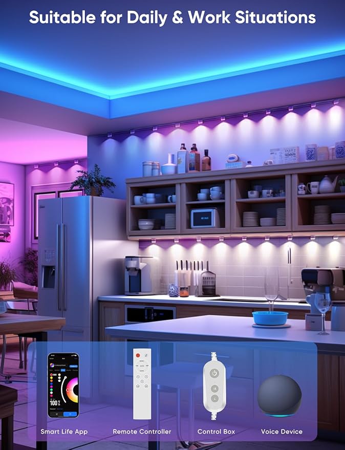 Smart RGB String Downlights, 30ft - Image 7