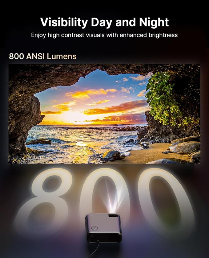 NexiGo PJ40 Pro Google TV Projector, Native 1080p, 4K Support, AI Image - Image 7