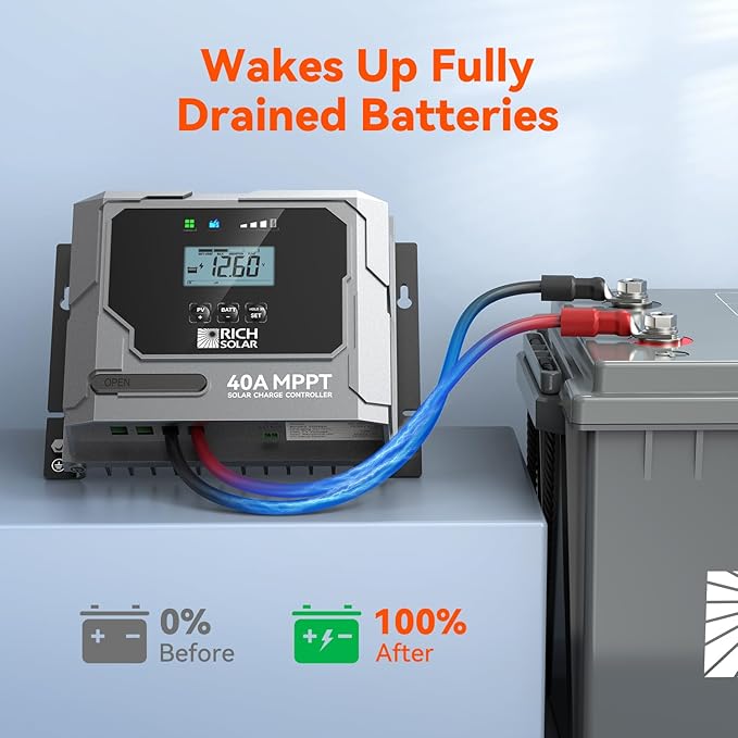 RICH SOLAR Bravo 40 | 40A MPPT Solar Charge Controller - Image 6