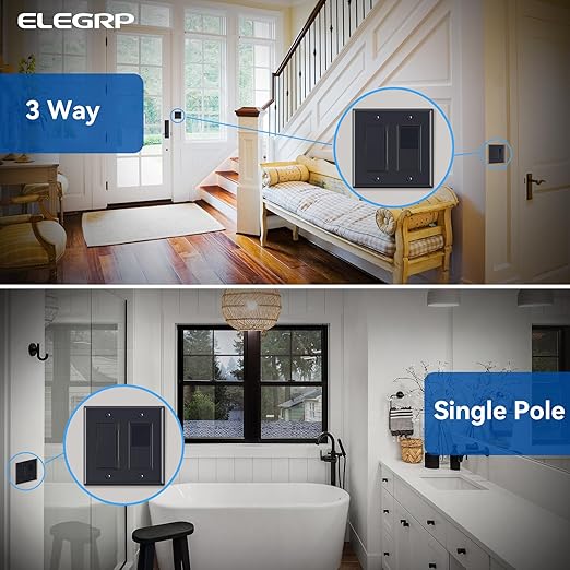 ELEGRP Dimmer Light Switch for 300W Dimmable LED/CFL Lights and 600W INC/HAL - Image 5