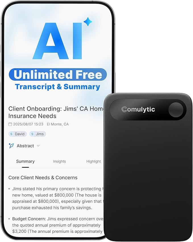 Comulytic Note Pro AI Voice Recorder, Unlimited Transcribe & Summarize by Comulytic