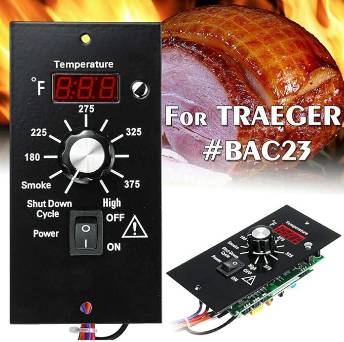 Digital Thermostat Controller, LED Display Temperature Control Panel Barbecue - Image 6