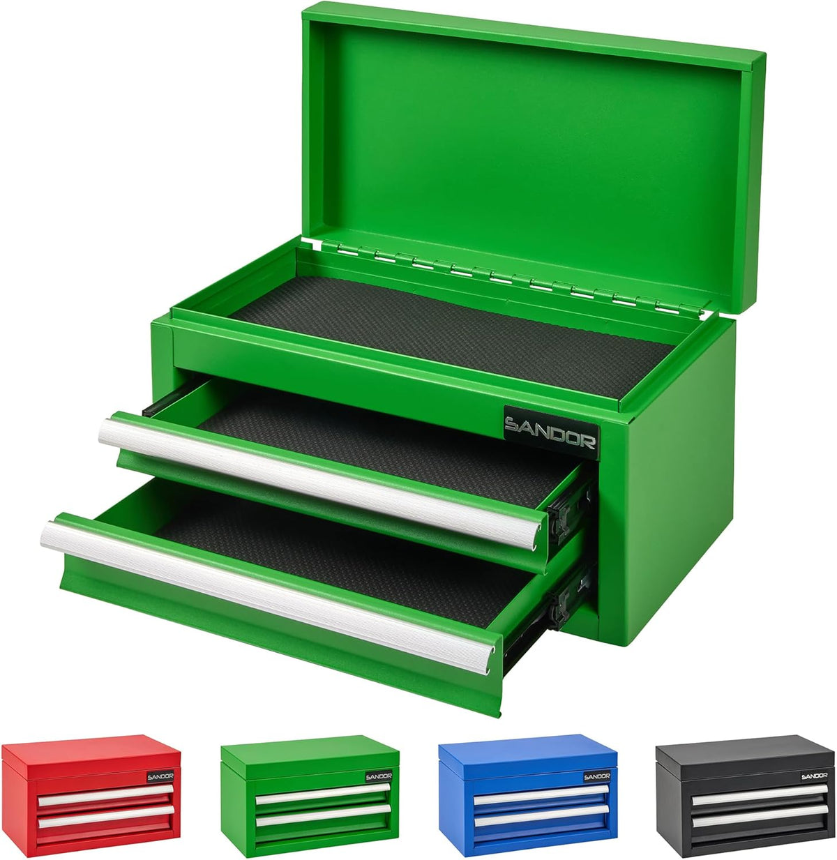 mini tool box - metal tool chest with shown in use