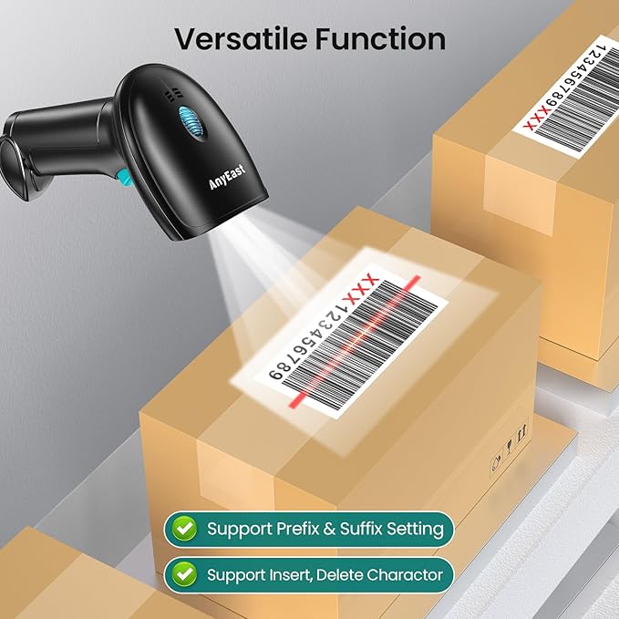 Barcode Scanner with Stand, USB Wired Inventory 2D 1D QR Code Scanner, - Image 7