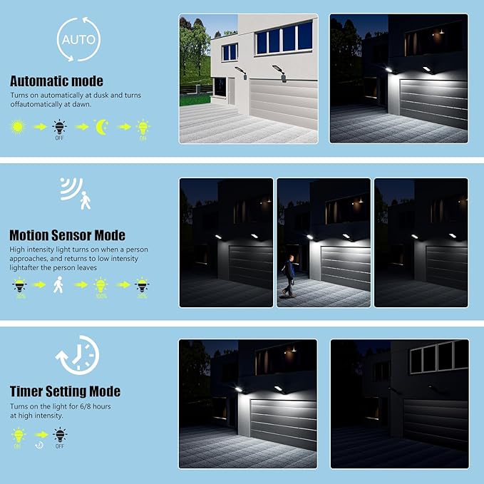 LAMPTEC Solar Street Lights Outdoor Waterproof, 30000LM Dusk to Dawn Solar - Image 4