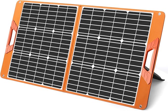 100W Portable Solar Panel for Power Station, 19.8V Foldable Solar Charger by SOLUPUP