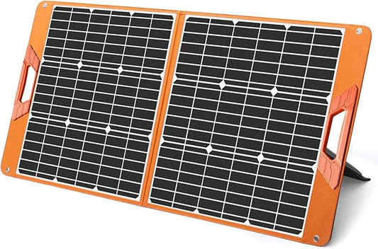 100W Portable Solar Panel for Power Station, 19.8V Foldable Solar Charger by SOLUPUP