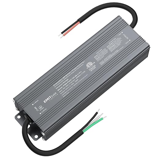 EMITEVER 150W Triac Dimmable LED Driver, Power Supply, AC 120V to DC 24V by EMITEVER