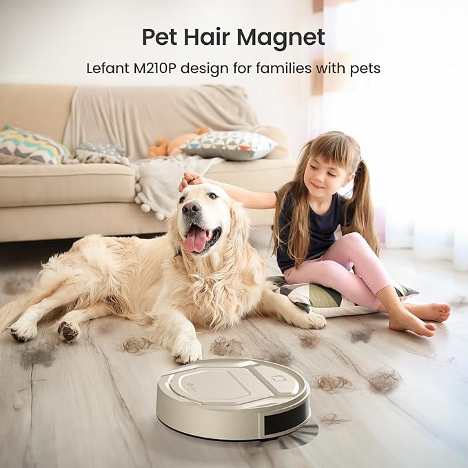 Lefant Robot Vacuum, Slim Quiet, 3 Adjustable Strong Suction Levels, Robot - Image 2